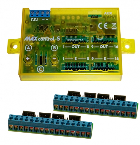 16-Kanal-Lichtsignalcontroller im Set mit 2 x PC-16S